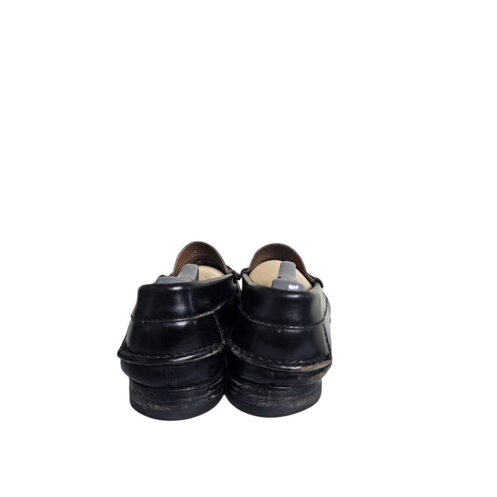 Wall Streeter Vintage Deadstock Black Leather Penny Loafers Mens 10.5 D - Picture 4 of 10